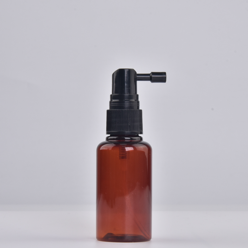 Hurtownia pustych, bursztynowych plastikowych butelek o pojemności 50 ml