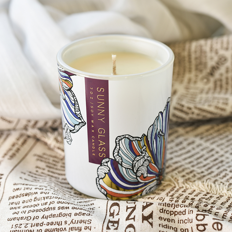 Hurtownia unikalnych wzorów białych papierowych słoików na świece z naklejkami