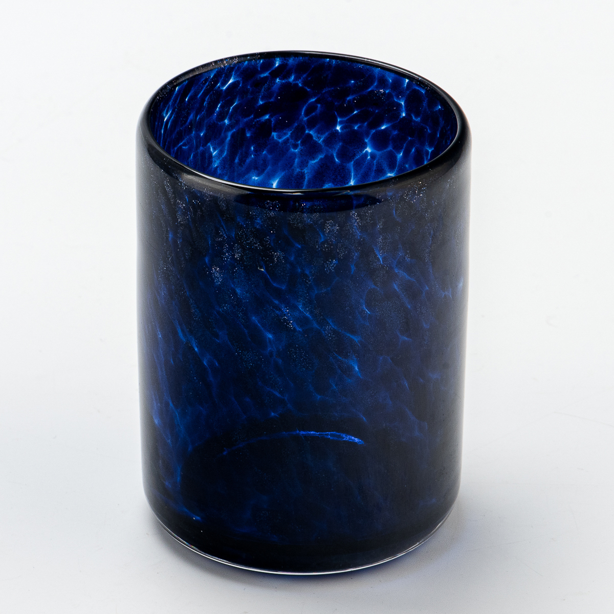 Supplier luxury 12 OZ dark blue glass candle jars candle containers