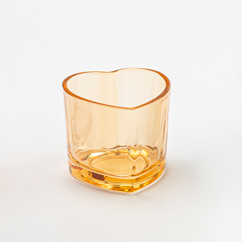 Custom Color Heart Shape Glass Candle Holders Beautiful Tealight Votive Glass Candle Holders Wholesale - COPY - use4m0