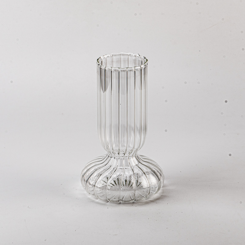 卸売10オンスの高級デザイン高ホウケイ酸ガラス容器カスタムカラー空のキャンドルホルダー