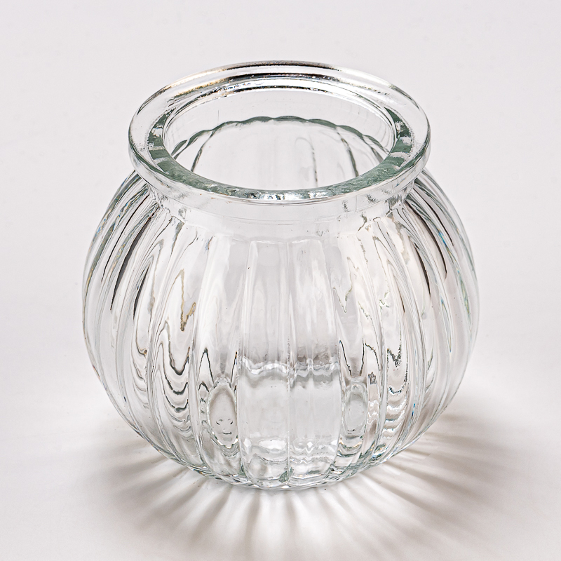 Декоративное круглое стеклянное сосуд пользовательский цветовой стеклянный свеча