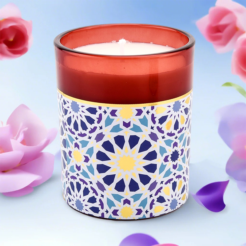 Fabricantes de vela de vidrio floral exótico exótico al por mayor fabricantes