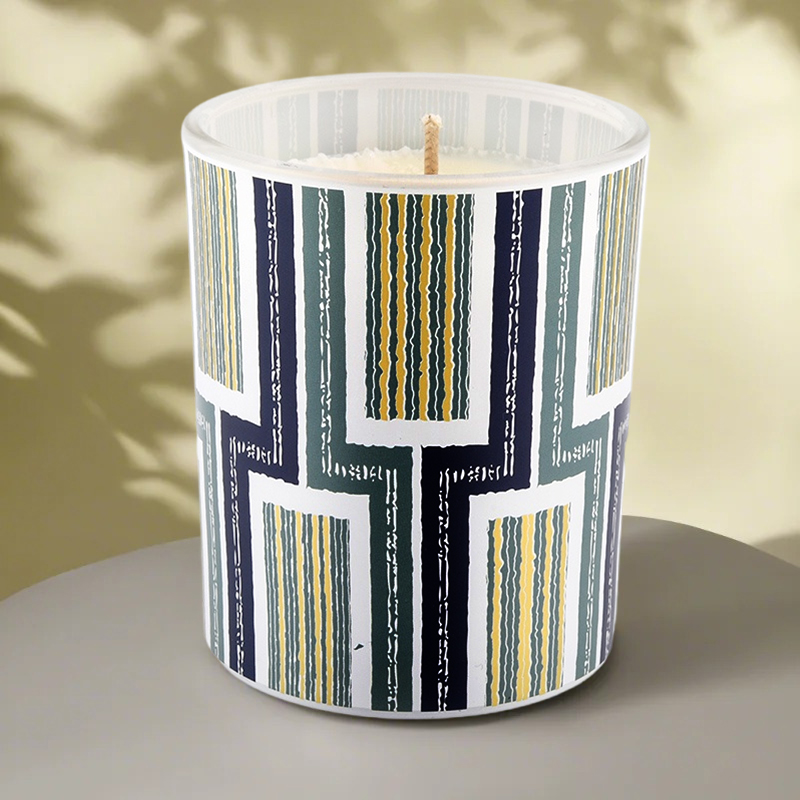 Hurtowe geometryczne słoiki ze świecami sztuki do dekoracji domowej