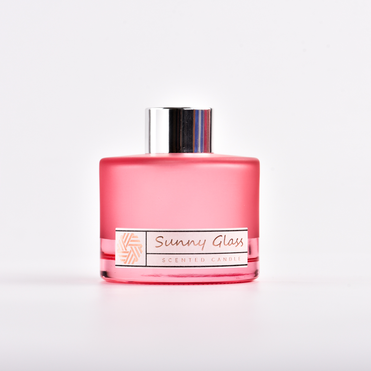 Bottiglia di diffusore per profumo in vetro smerigliato trasparente all'ingrosso