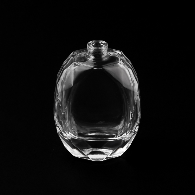 Forma ellittica unica in vetro di base spessa 69 ml bottiglia di profumo