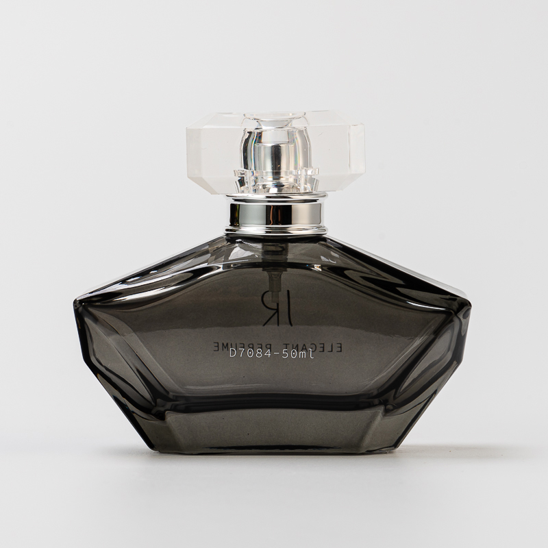 Fornitore di lusso in stile unico logo personalizzato da 50 ml bottiglia di vetro di profumo con tappo di lusso