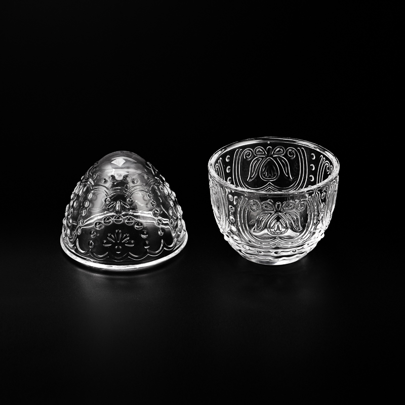 Wholesale 280ml 300ml egg shape with specific pattern with matched glass lids - COPY - 1qemar