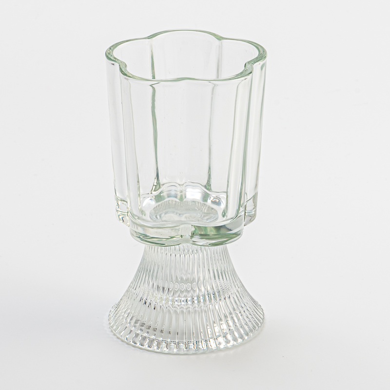 Luxury Style Custom Color Glass Vessel Soy Candle Holder for Decoration