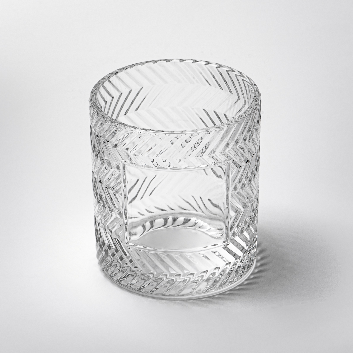 Wholesale 310ml custom pattern & custom logo space glass candle vessel