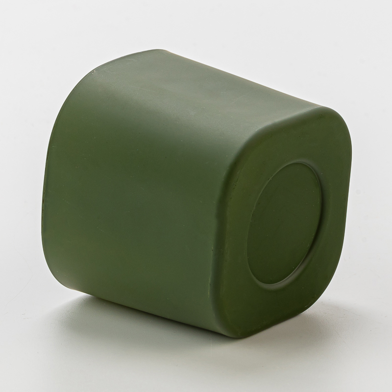 Venta al por mayor elegante del tarro de cristal del tarro de cristal cuadrado perfumado del nuevo diseño