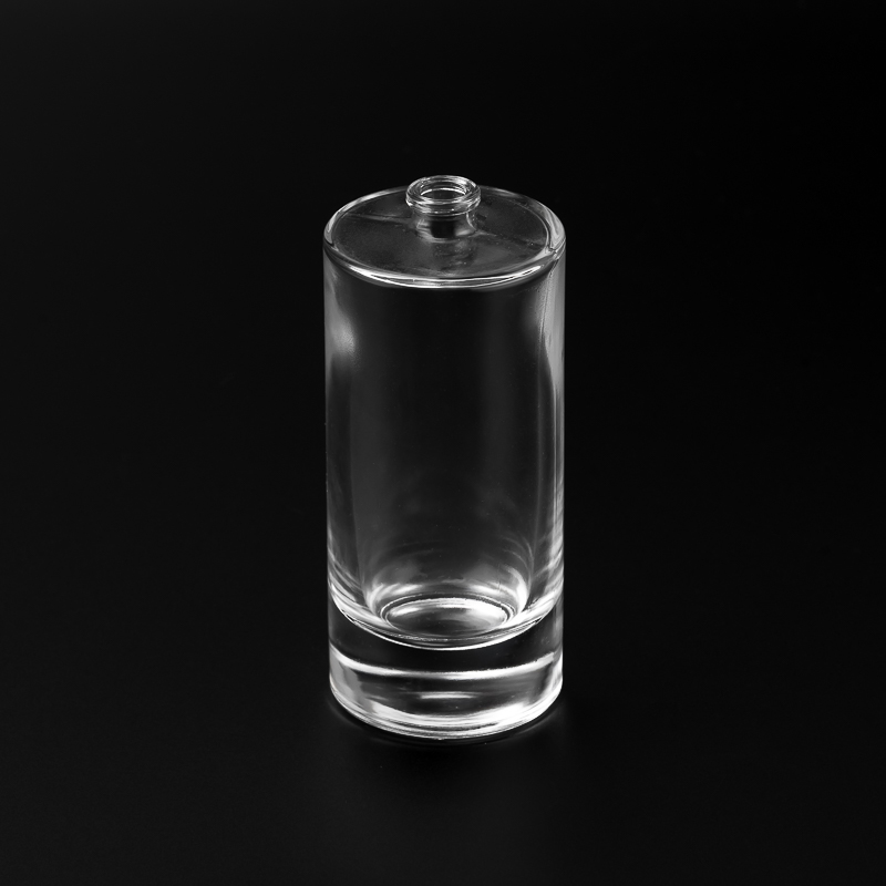 frascos de perfume de vidro transparente vazios de formato redondo de 100ml