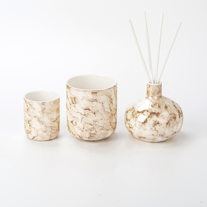 サプライヤー 477 ミリリットルカスタム現代キャンドル容器空の香りのキャンドル容器家の装飾