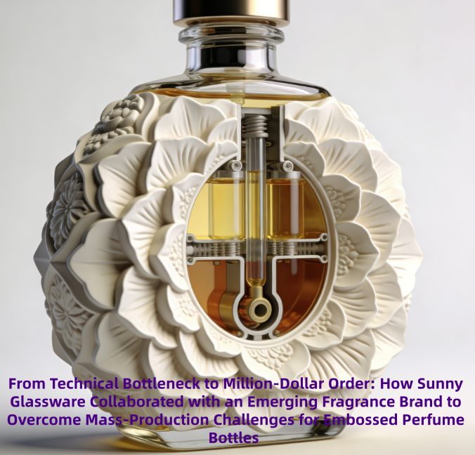 From Technical Bottleneck to Million-Dollar Order: How Sunny Glassware Collaborated with an Emerging Fragrance Brand to Overcome Mass-Production Challenges for Embossed Perfume Bottles  