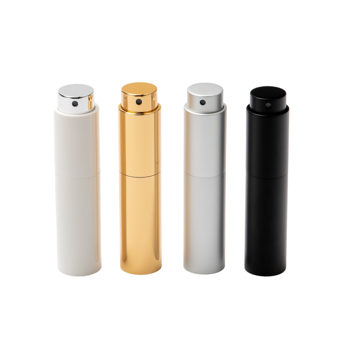 Fornitore Mini bottiglia di profumo da viaggio da 5 ml Spruzzatore di profumo ricaricabile con fondo in alluminio di lusso