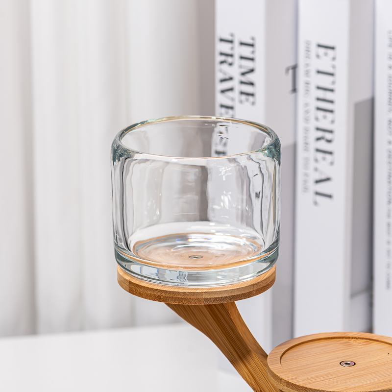 Gładka powierzchnia Dostosuj kolor Okrągły szklany słoik o pojemności 339 ml Pusty słoik na świecę