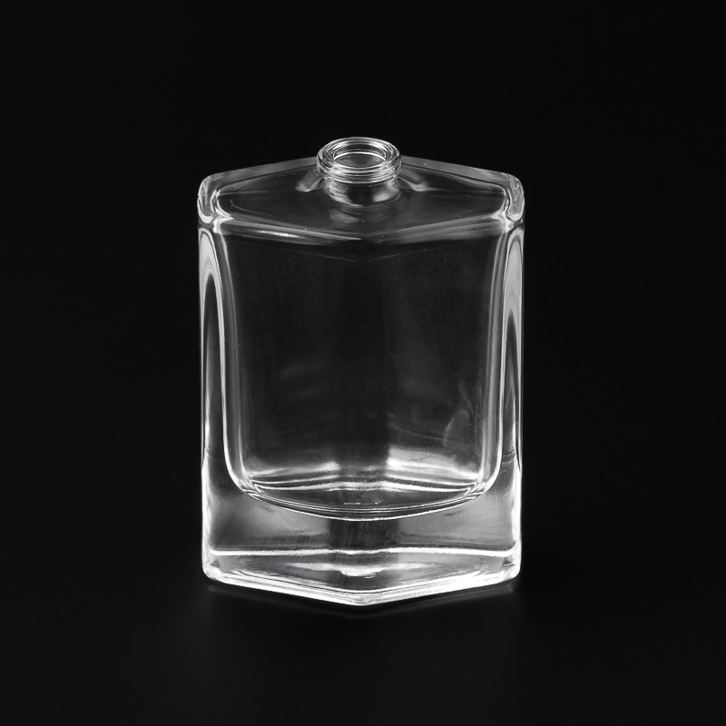 Bottiglia di profumo in vetro da 55 ml con colori personalizzati dalla forma unica per fragranze per la casa