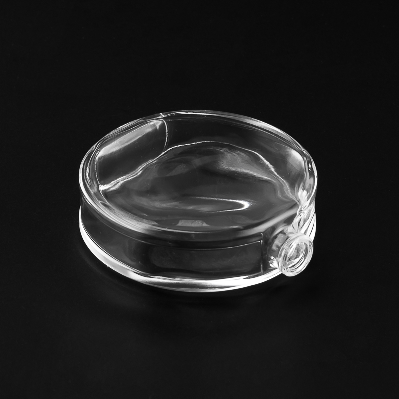 Custom 50ml clear Aromatherapy Perfume Bottle Flat Perfume Bottle wholesale