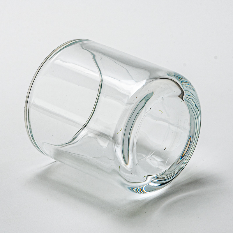 Wholesale Thick Wall Custom Color Glass Jar Empty Candle Glass Vessel