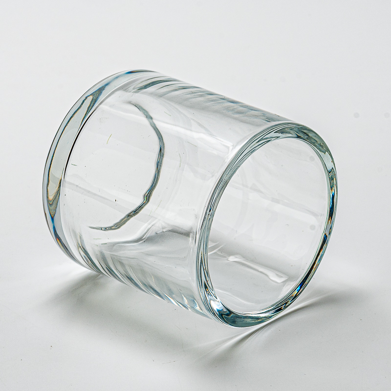 Wholesale Thick Wall Custom Color Glass Jar Empty Candle Glass Vessel