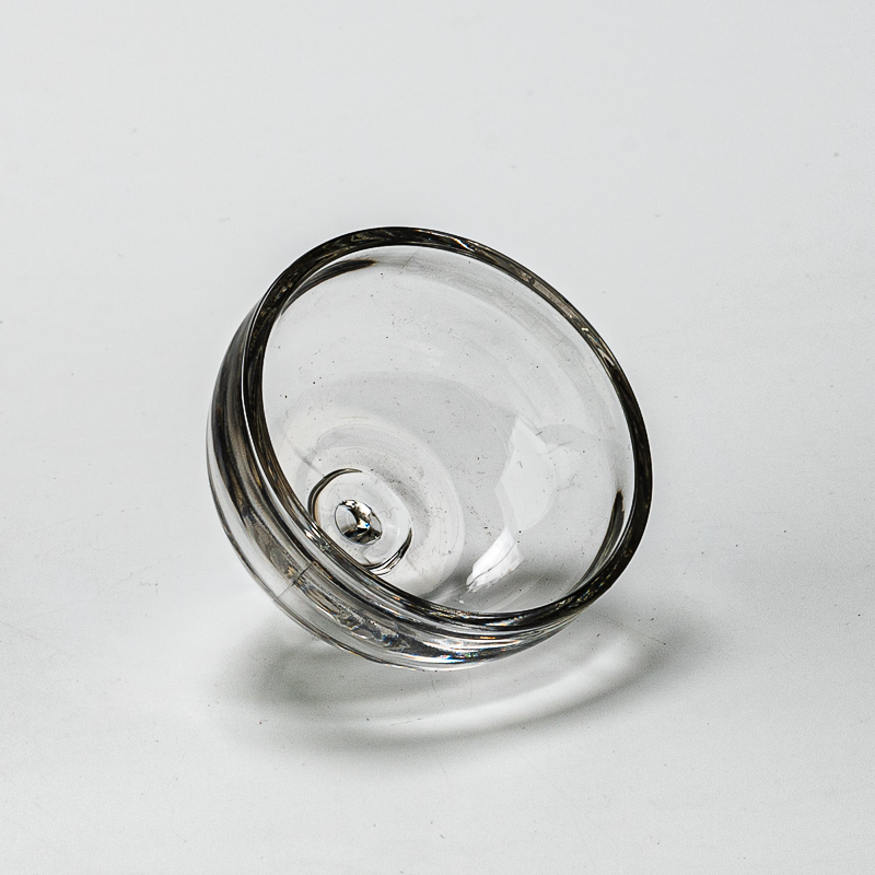 Creative Style Home Decor Transparent Glass Jar Acorn Candle Vessel with Lid