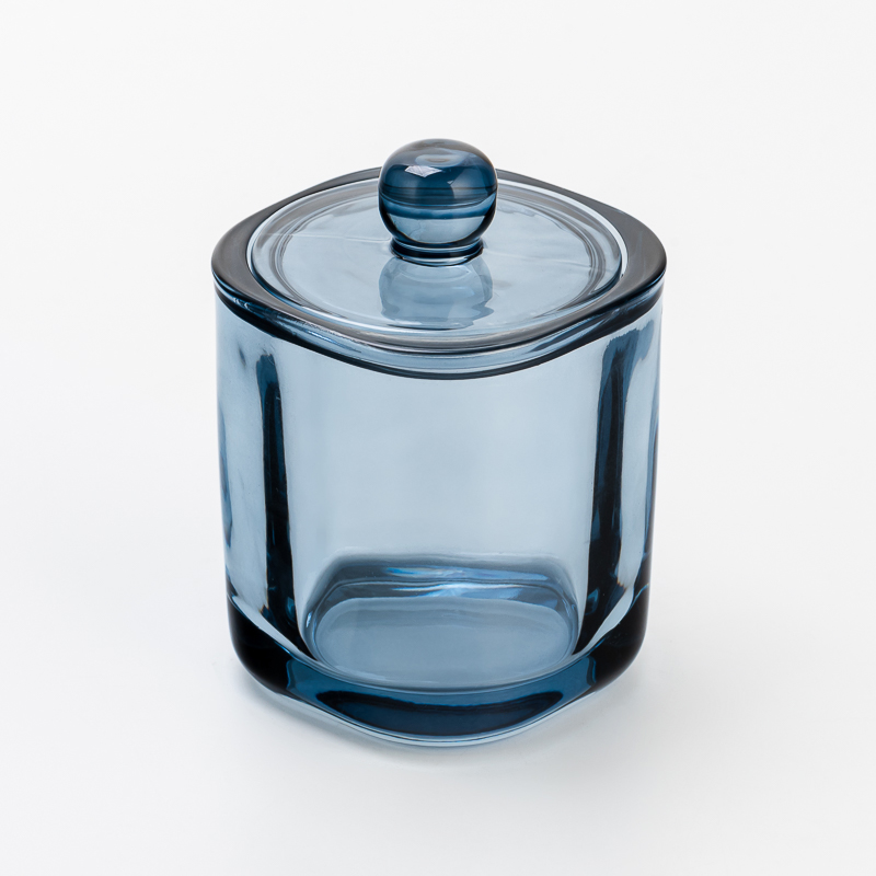 Wholesale 10oz Empty Glass Candle Jar with Lid Home Decor