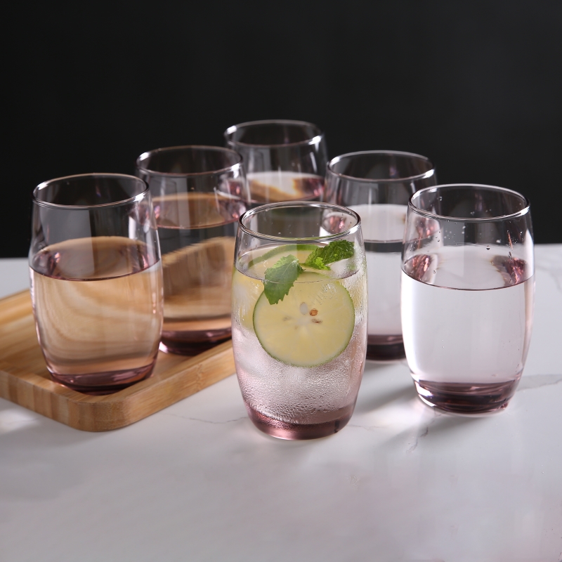 Hellbraunes Wasser Highball Glass Cup Cocktailglas schwerer Boden