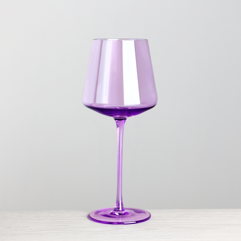 Ensemble de verres à vin à 6 couleurs avec coffre-cadeau
