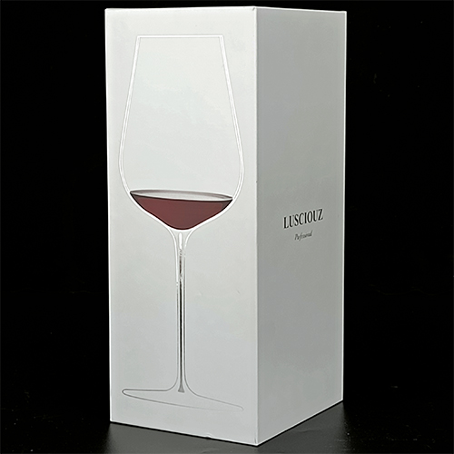white box packing for wine glasses