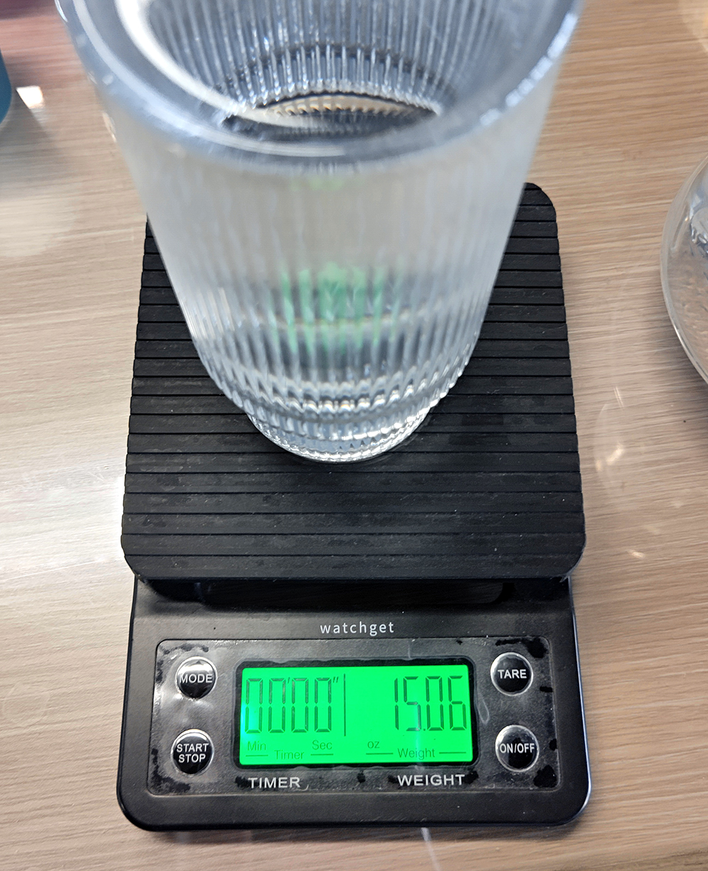 glass candle jar capacity measuring