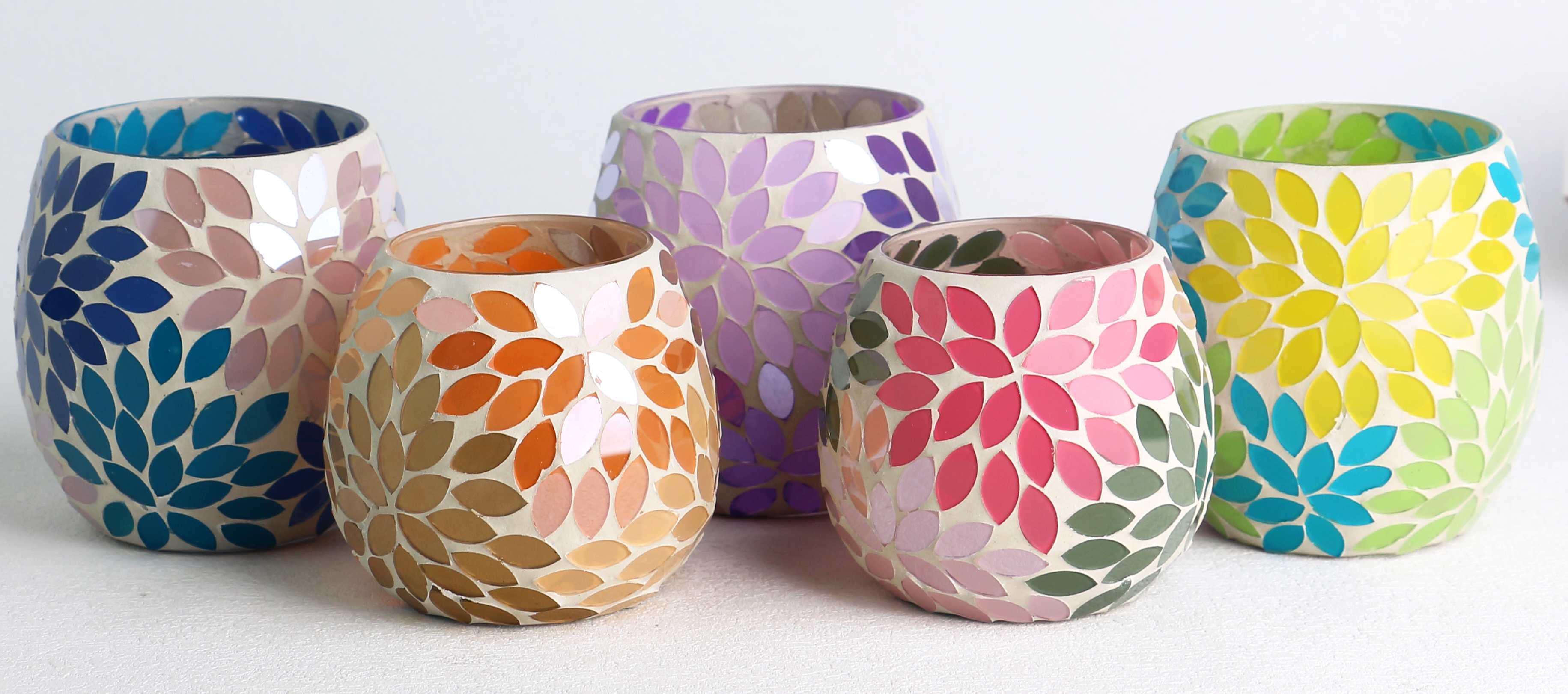 mosaic candle holders banner