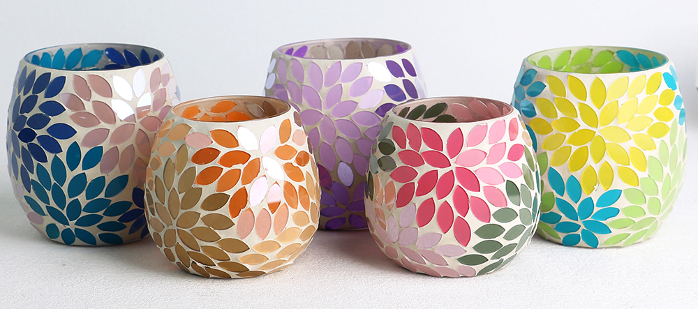 mosaic candle holders banner