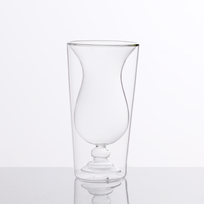 250 ml 8,5 Unzen doppelwandiges Isolierglas-Latte-Glas für Kaffee