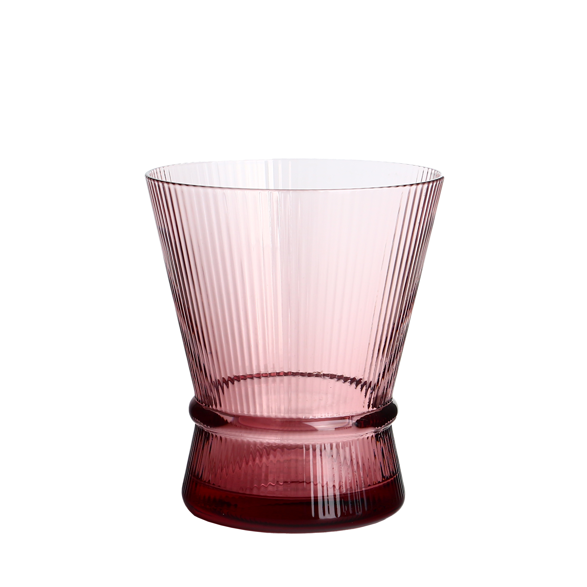 الصين الرصاص الخالي من الكريستال 250 مل 9 أوقية مضلعة اللون الوردي خمر Lowball Drinkware Tumbler الصانع