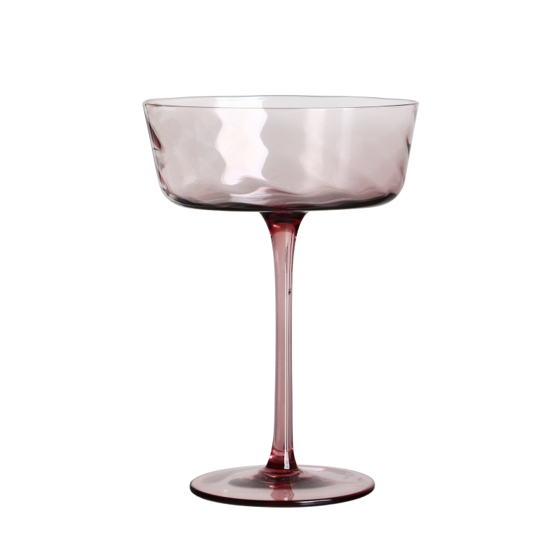 Crystal 300 мл 10 унций розового волнистого бокала-купе для коктейлей