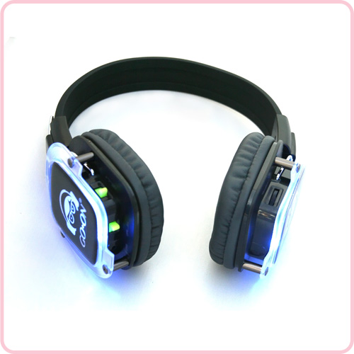 Werksgroßhandel Tastatursteuerung Faszinierende LED-Leuchten RF-309 MLC Version Silent Disco Headset für Outdoor-Veranstaltungen und lustige Party