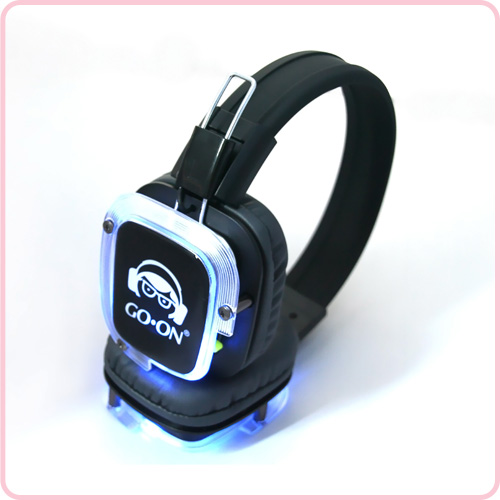 RF-309(MLC) 3-Channel Silent Disco Headphones with LED Lighting control
