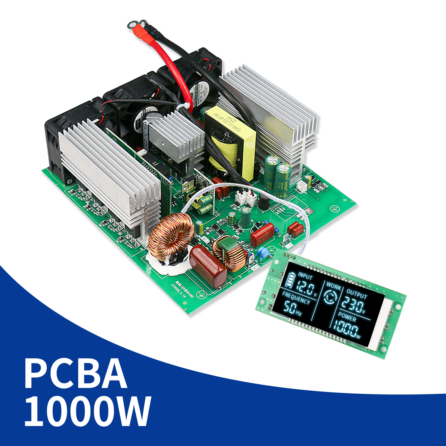 China DC 12V/24V/48V to AC 120V/220V 1000W Inverter PCBA manufacturer