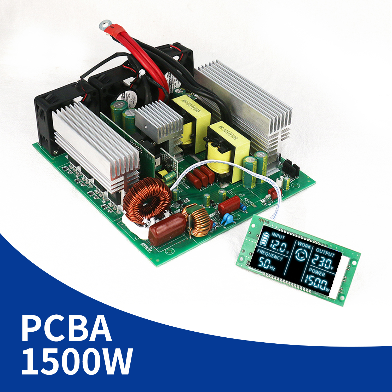 DC 12V/24V/48V to AC 120V/220V 1500W Inverter PCBA