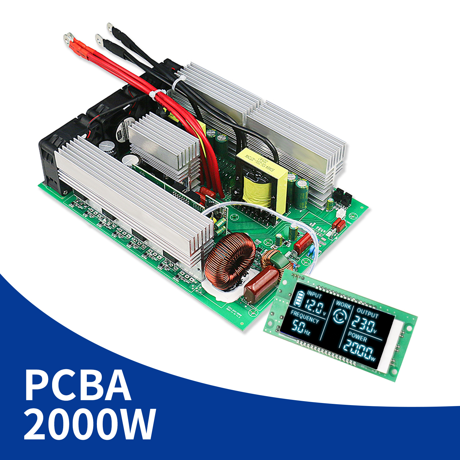 DC 12V/24V/48V to AC 120V/220V 2000W Inverter PCBA