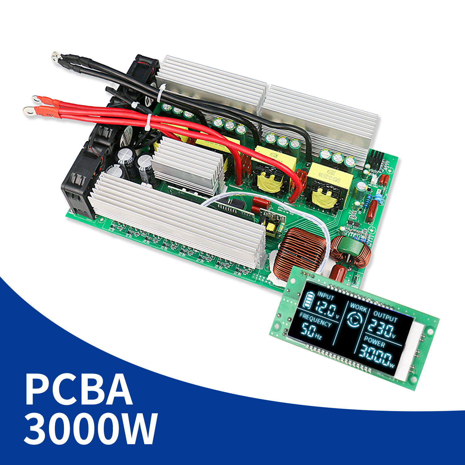 DC 12V/24V/48V to AC 120V/220V 3000W Inverter PCBA