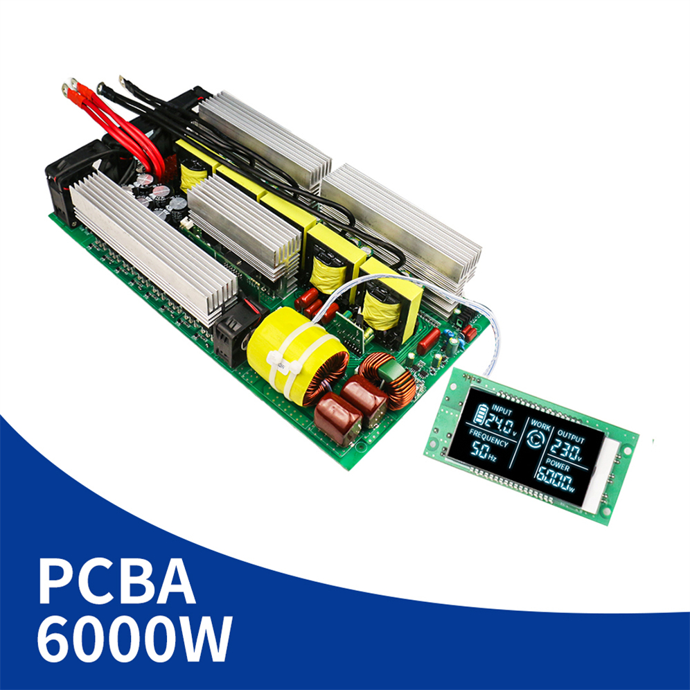 DC 24V/48V to AC 220V 6000W Inverter PCBA