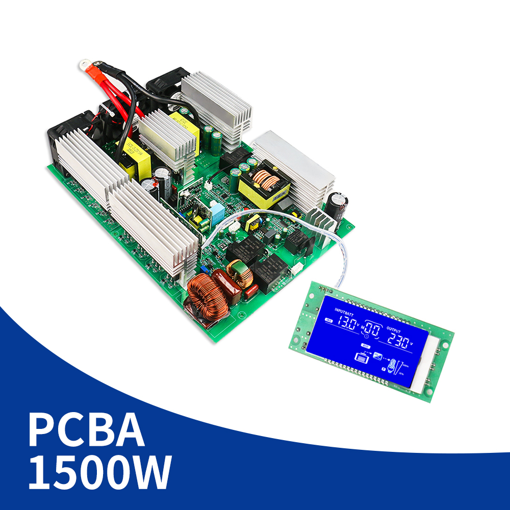 DC 12V/24V/48V to AC 220V 1500W UPS Inverter PCBA