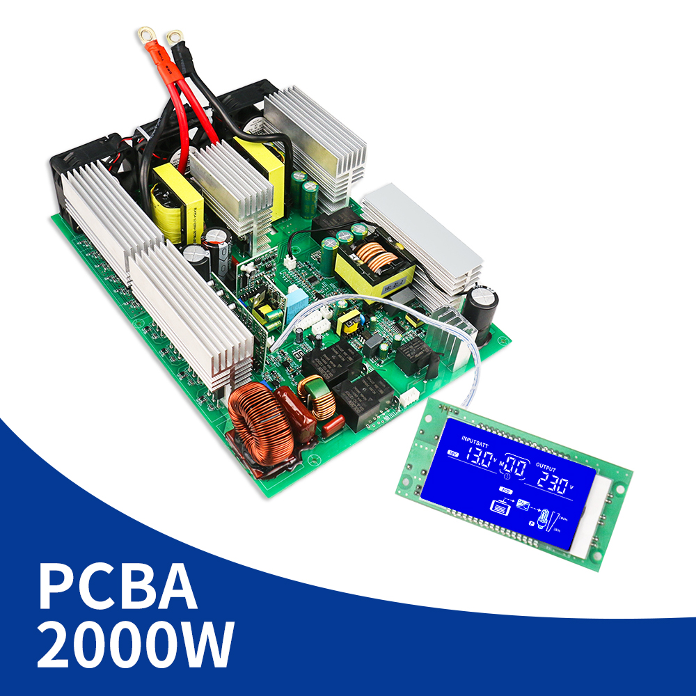 DC 12V/24V/48V to AC 220V 2000W UPS Inverter PCBA