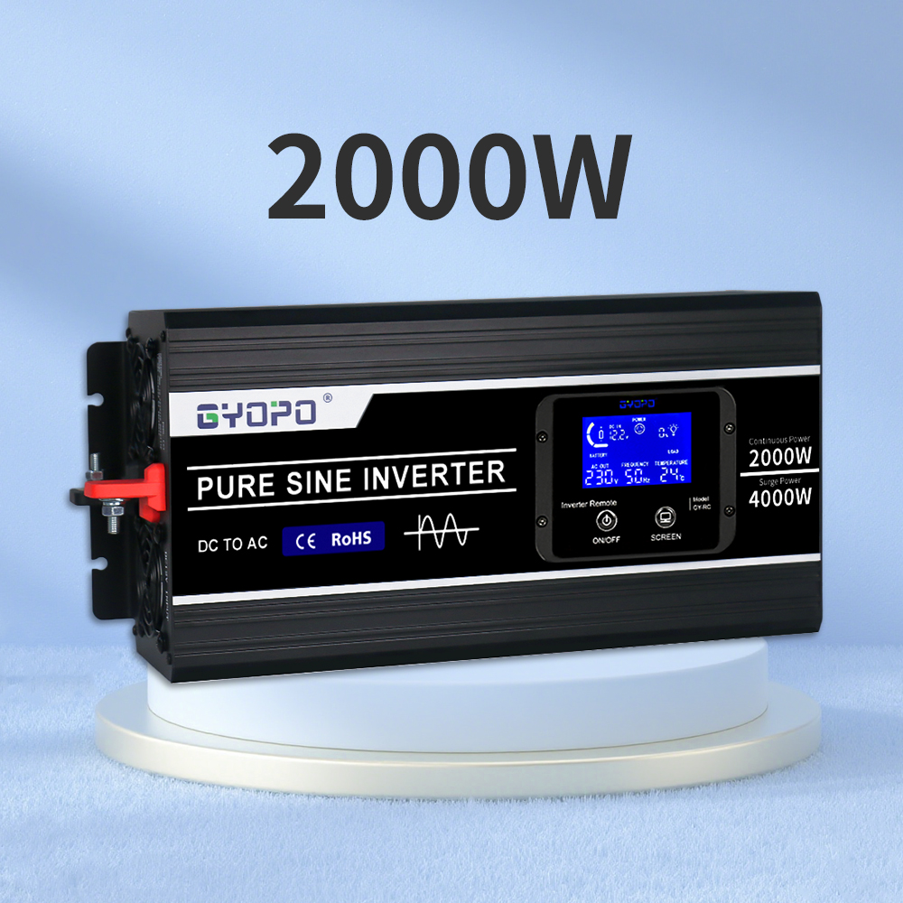 2000W Power Inverter with Detachable LCD