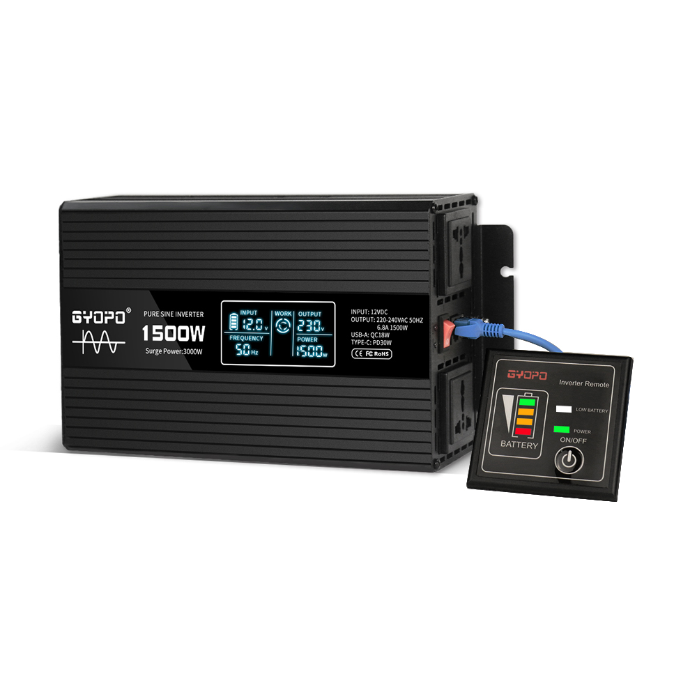 12V 220V 1500W Pure Sine Power Inverter