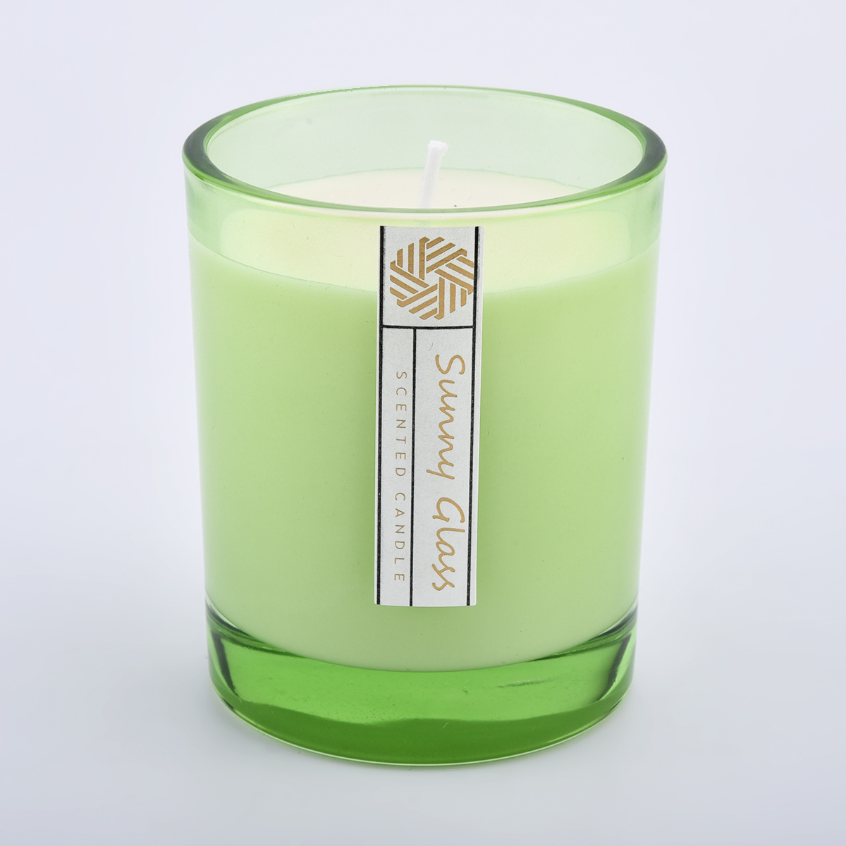 Cylinder Glass Candle Jars Wholesale 8oz White Candle Holder