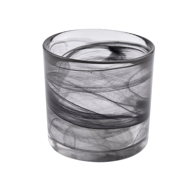 luxury decorative 4oz small glass candle jars