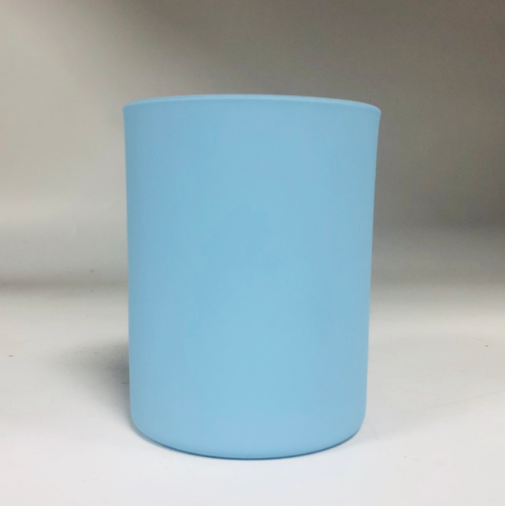 11oz glass candle jars with different colors