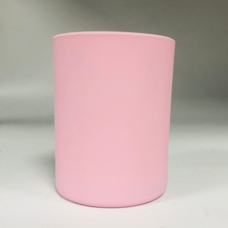 11oz glass candle jars with different colors